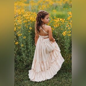 Indie Blue Wendy Dress Sand Muslin